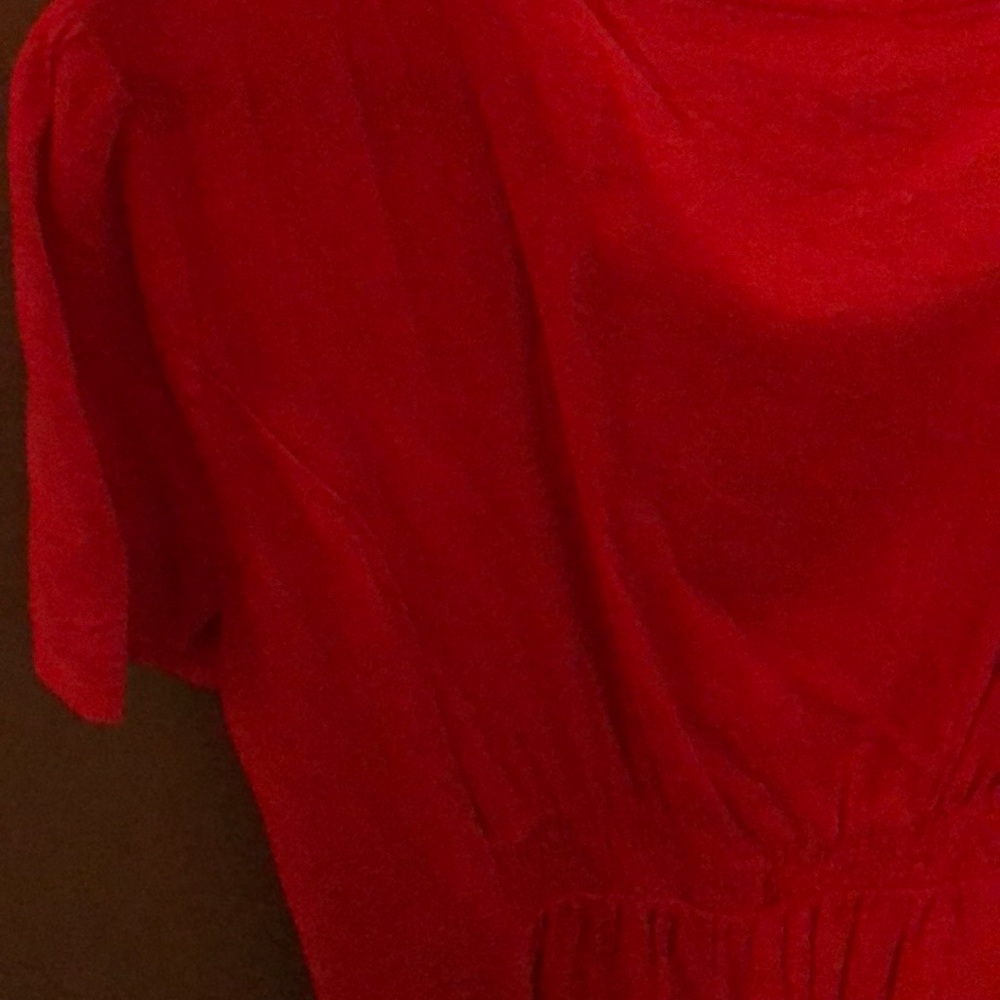 NWT Old Navy Linen Fit & Flare Dress - Orange - Picture 6 of 6